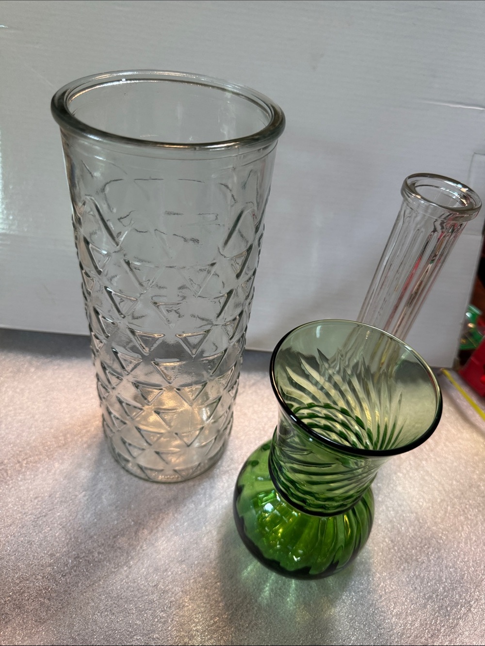 Green Swirl Glass Vase - Home Accents - Picture 2 of 9